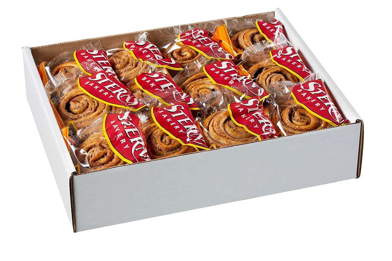 Cinnamon Buns Breakfast Pastry | 18 Cookies Individually Wrapped | Cinnamon Rolls Snack Cakes | Coffee Snacks | On the Go Snacks for Kids & Adults | Holiday, Parties | 36 oz Sterns Bakery