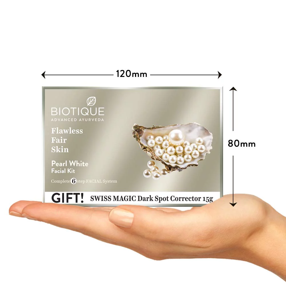 Biotique Bio Pearl White Facial Kit 65g, Pearl White Facial Kit