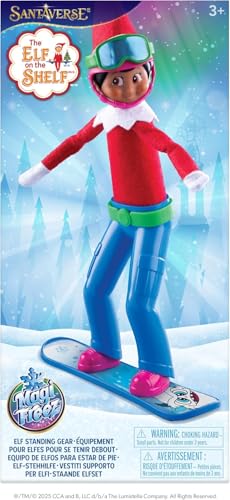 Elf on The Shelf Blue Eyed Boy with Magifreeze Swish and Sleigh Snowboard Set