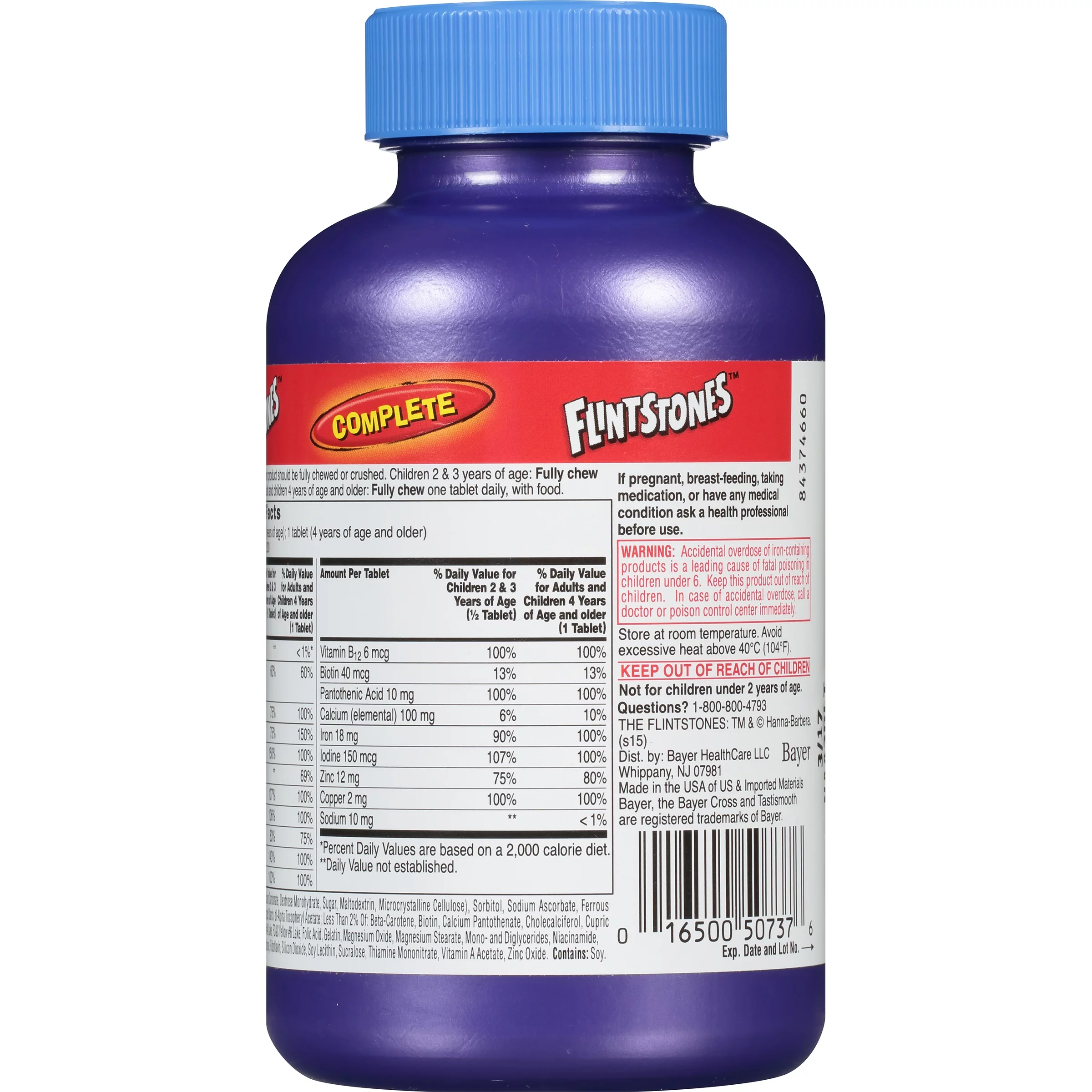 Flintstones Complete Childrens Chewable Multivitamin (200 Count)