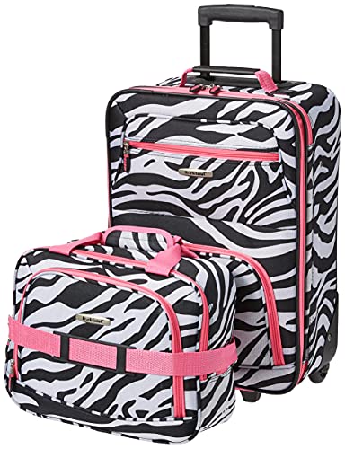 Rockland Fashion Expandable Softside Upright Luggage Set, Charcoal, 2-Piece (14/19)