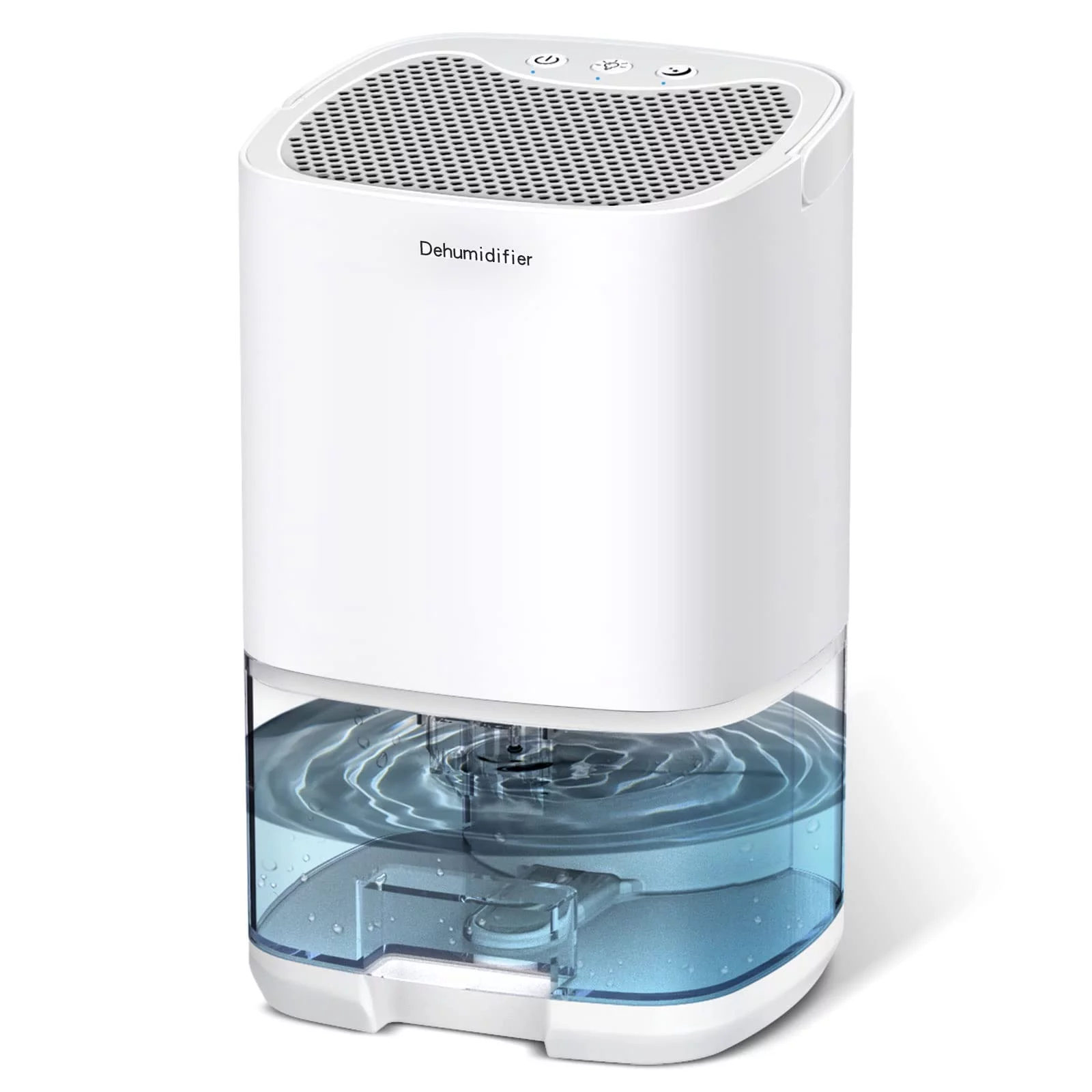 Dehumidifier for Home 35oz Dehumidifiers for 2500 Cubic Feet (260 sq ft) 7 Colorful LED Lights with Two Working Modes Quiet Portable Mini Dehumidifier Basement Bedroom Bathroom Closet RV