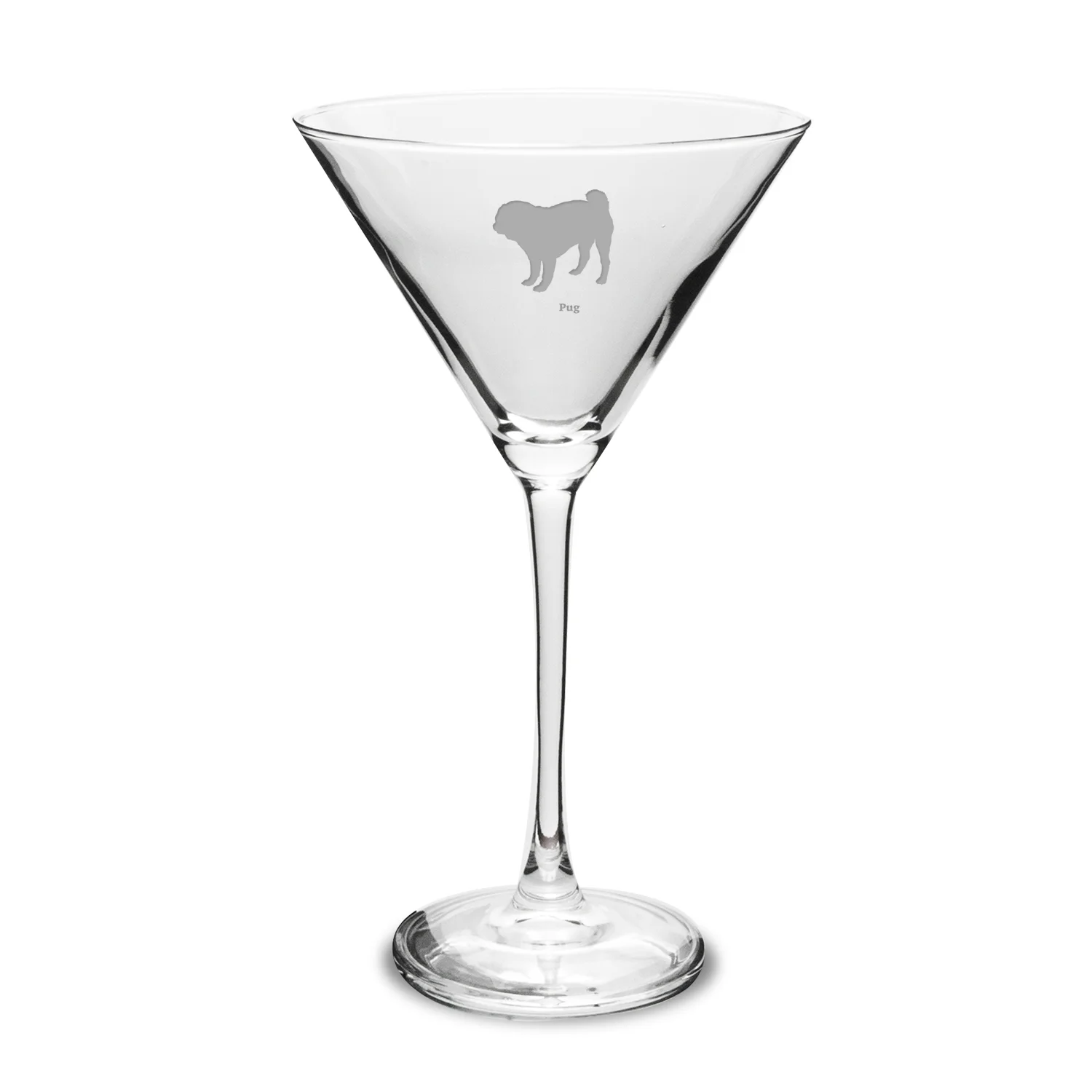 Pug 10 oz Classic Martini Glass