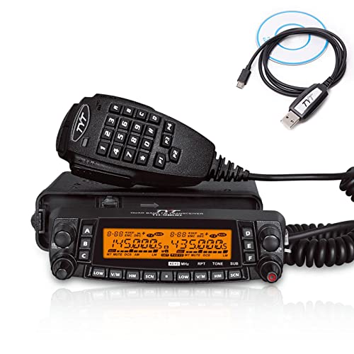 TYT TH-9800D Quad Band 50W Cross-Band Mobile Radio, 10M/6M/2M/70CM Mobile Transceiver, A+B Dual Band Two Way Radio