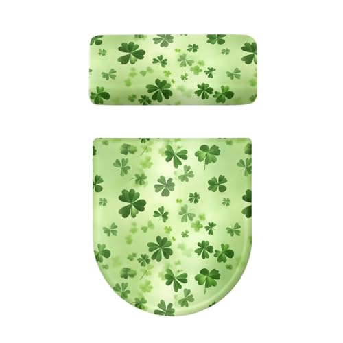 Christmas Bow Bell Toilet Tank Lid Cover and Toilet Seat Lid Cover 2 Pcs Set Toilets Covers with Elastic Cloth Fits Most Toilets Tanks & Lids