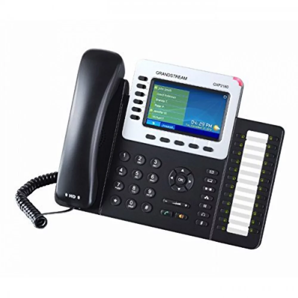 Grandstream GXP2160 Enterprise IP Phone - VoIP phone - 5-way call capability - SIP, RTCP, RTP, SRTP - multiline