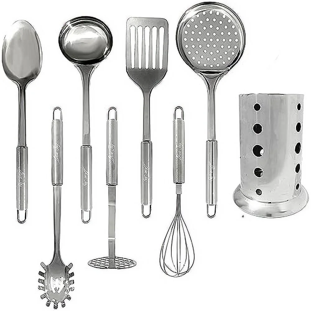 Kitchen Utensils Set with Holder - 8 Piece Kitchen Accessories
