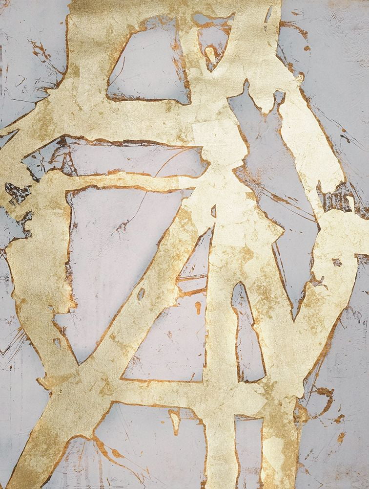 Ashley, Erin 15x18 Gold Ornate Wood Framed with Double Matting Museum Art Print Titled - Ace of Spades in Gold I