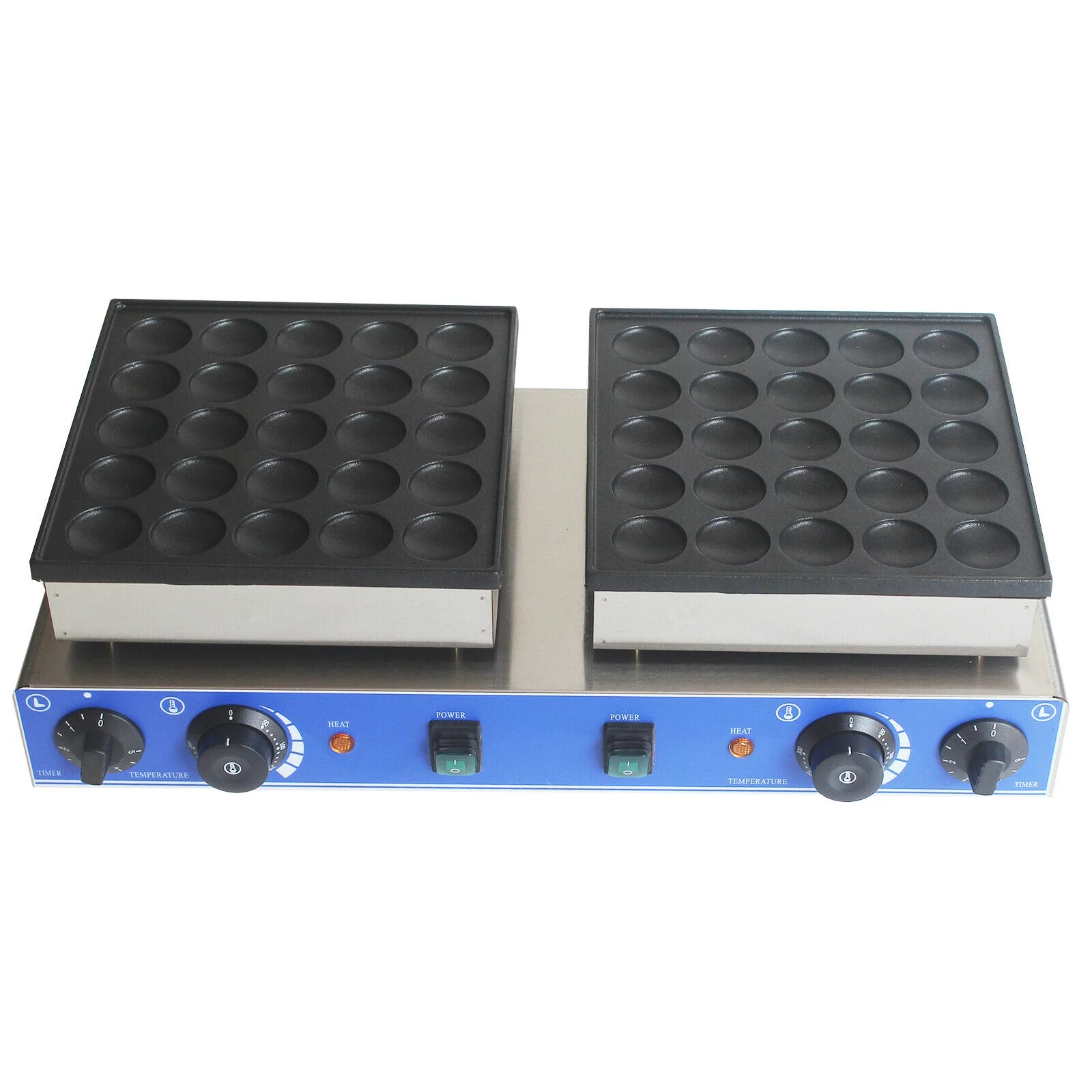 Mini 50PCS Dutch Pancake Baker Commercial Waffle Maker Machine 1.8in Nonstick Nonstick 110v Electric 50pcs 1.7