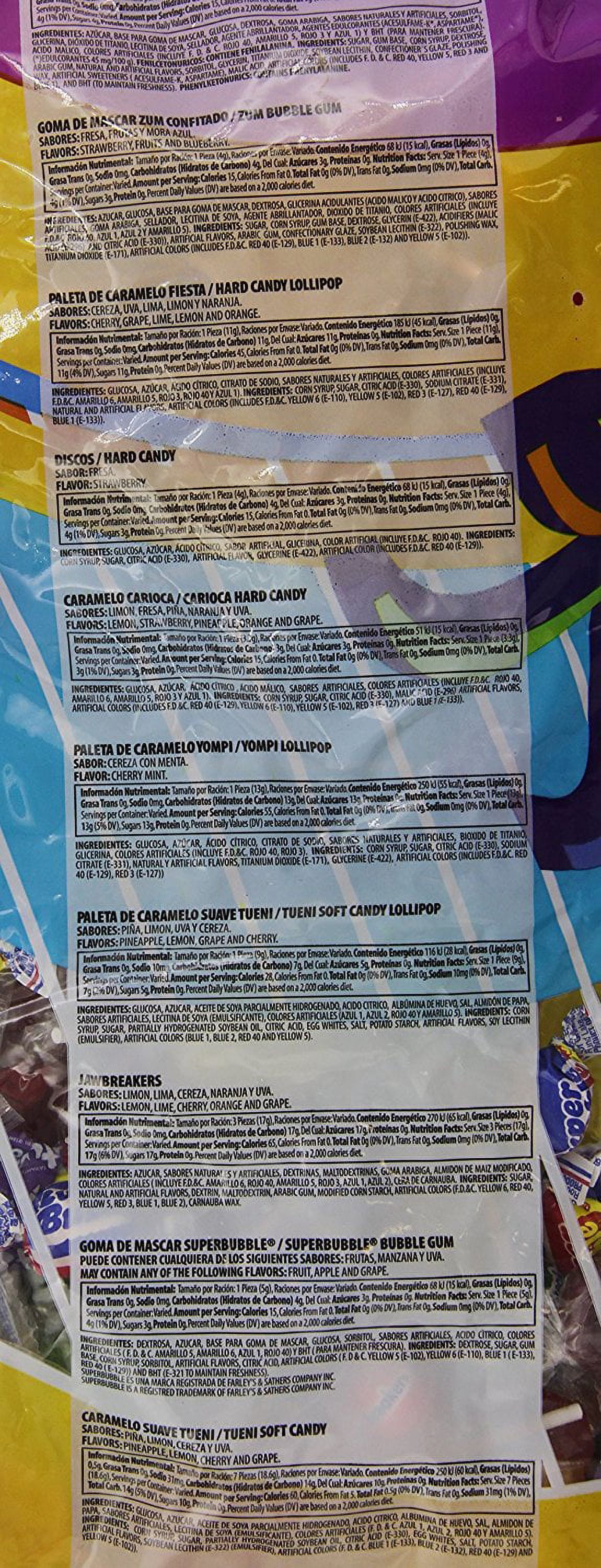 Canel's El Pinatero Pinata Party Candy Mix, Assorted Fruit Flavors, 80 oz Bag