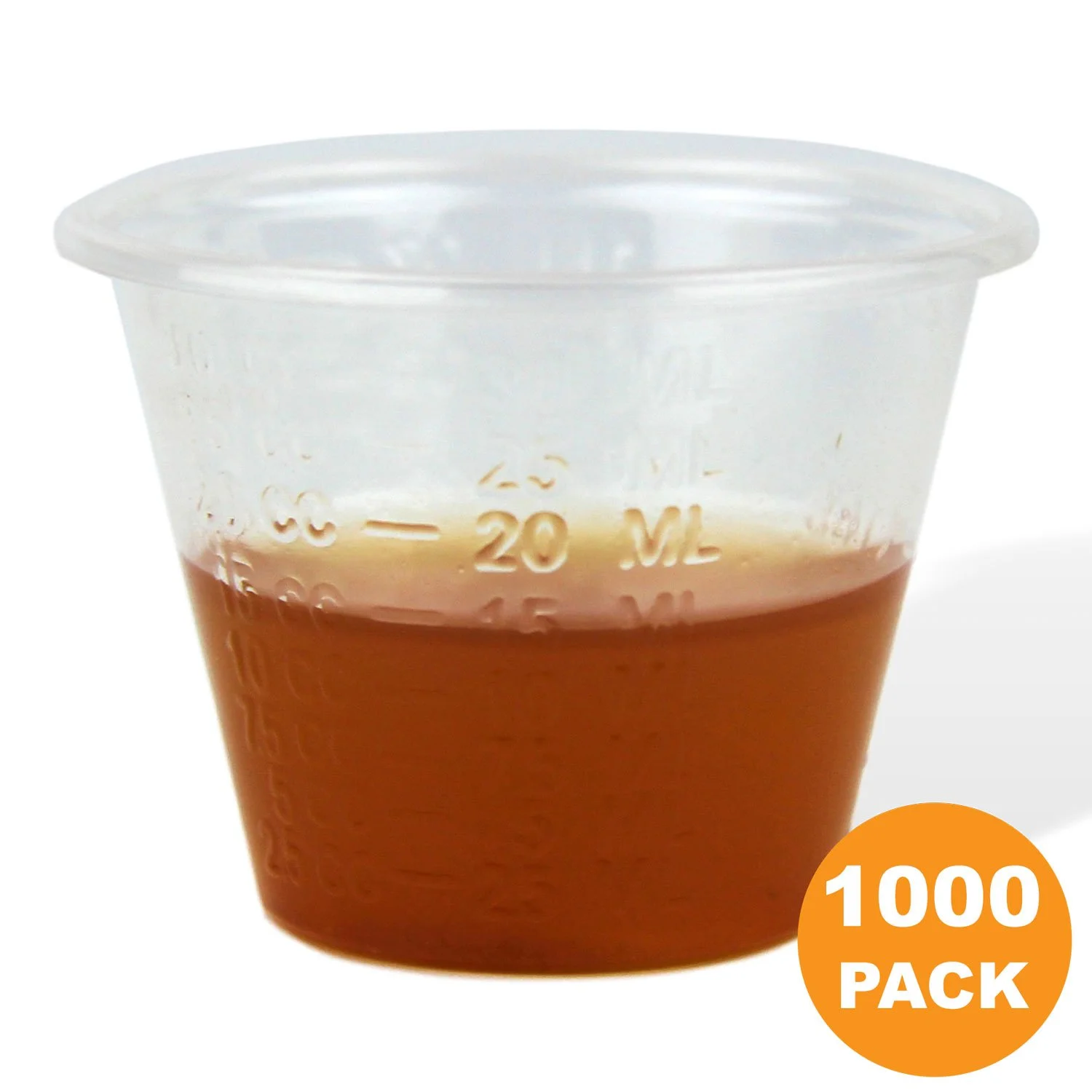 1 oz Graduated Medicine Cups – Polypropylene Disposable Measuring Cup, Mixing Cups with ML, Dram, CC, TBSP & FL oz Measurement Markings for Pill, Epoxy, Resin & Liquid/Powder - 1000 Cups