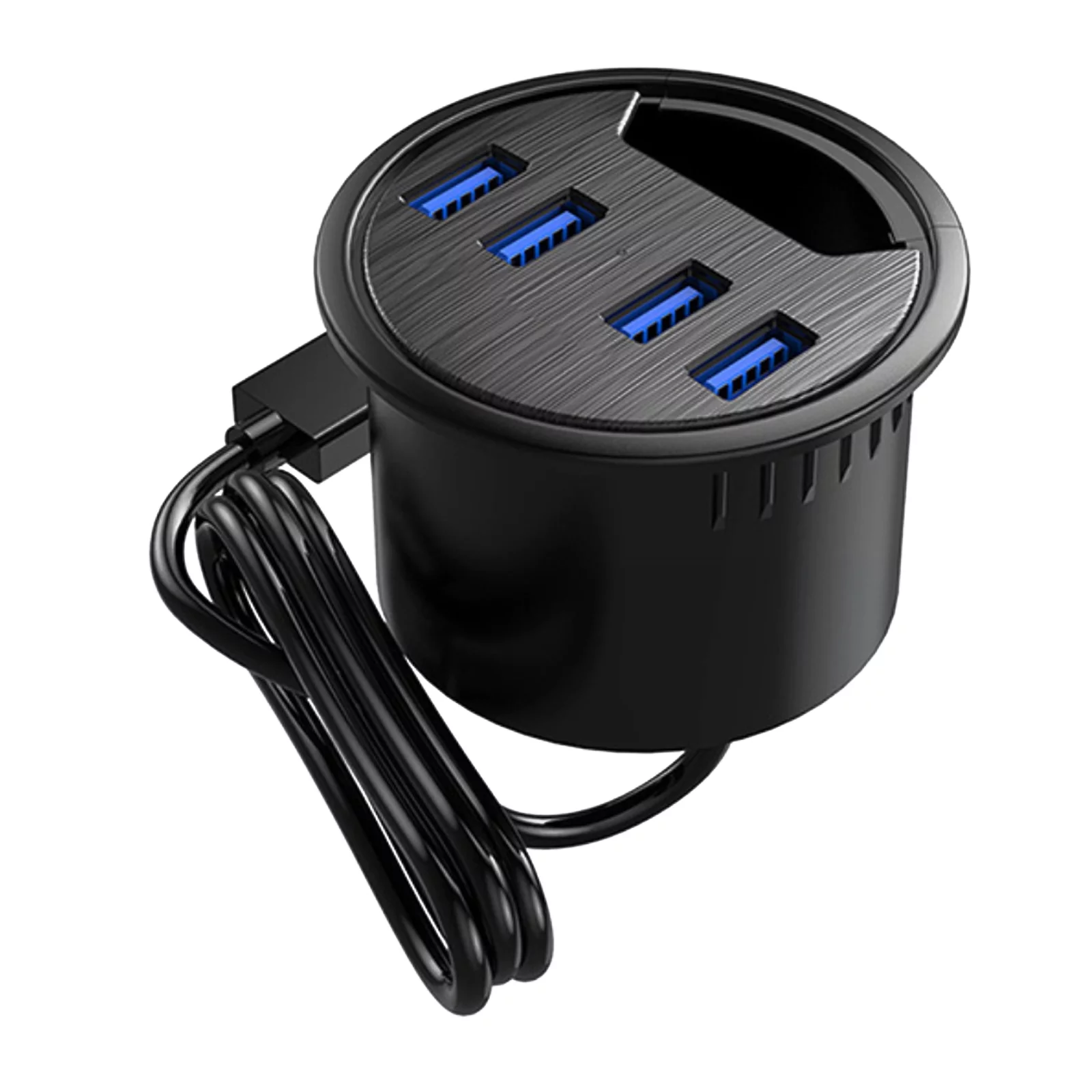 ARCADORA DESK-4U USB High Speed Three Ports Desk Mount Adapter for PC Tablet Phone Accessories