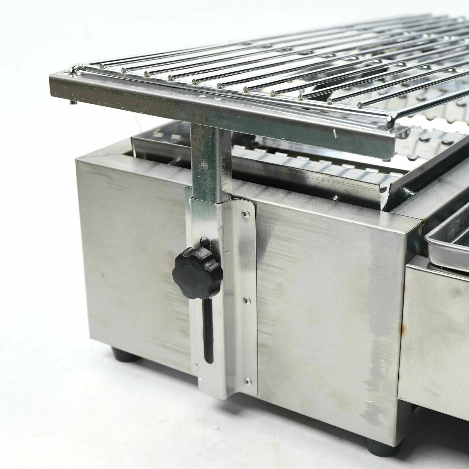 Oukaning 4 Heads LPG Gas Barbecue Grill Oven Natural Gas Commercial Smokeless BBQ Grill