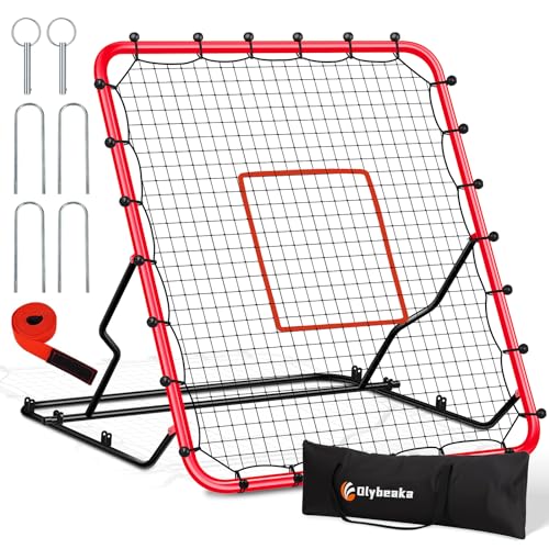 Upgraded Stable Baseball Rebounder Net with 3 Adjustable Angles 48