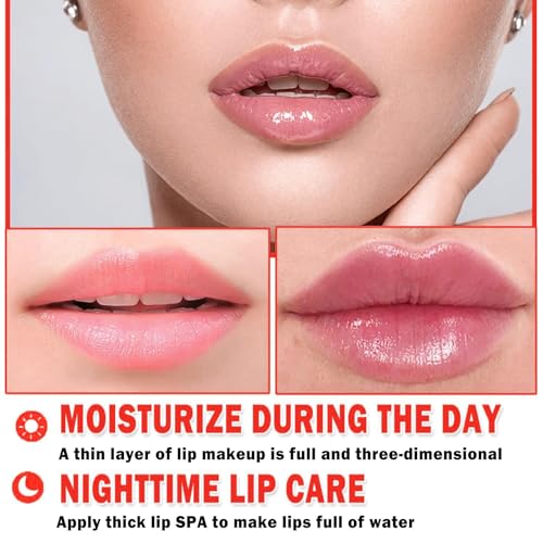 8 PCS Bee Lip Balm Honey Pot - Strawberry, Watermelon, Apple Lime, Cherry, Mint, Grapes & Peach Flavors Honey Lip Balm Bulk - Sleeping Mask Overnight for Hydrating & Preventing Dry, Cracked Lips