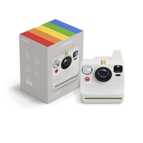 Polaroid Now 3rd Generation I-Type Instant Camera + Film Bundle - Now Black Camera + 16 Color Photos (6560)