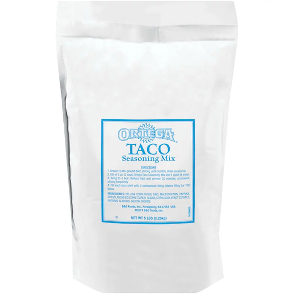 Ortega Taco Meat Seasoning Mix, 7700860, Kosher, 5 lb, 1/Case (9118)