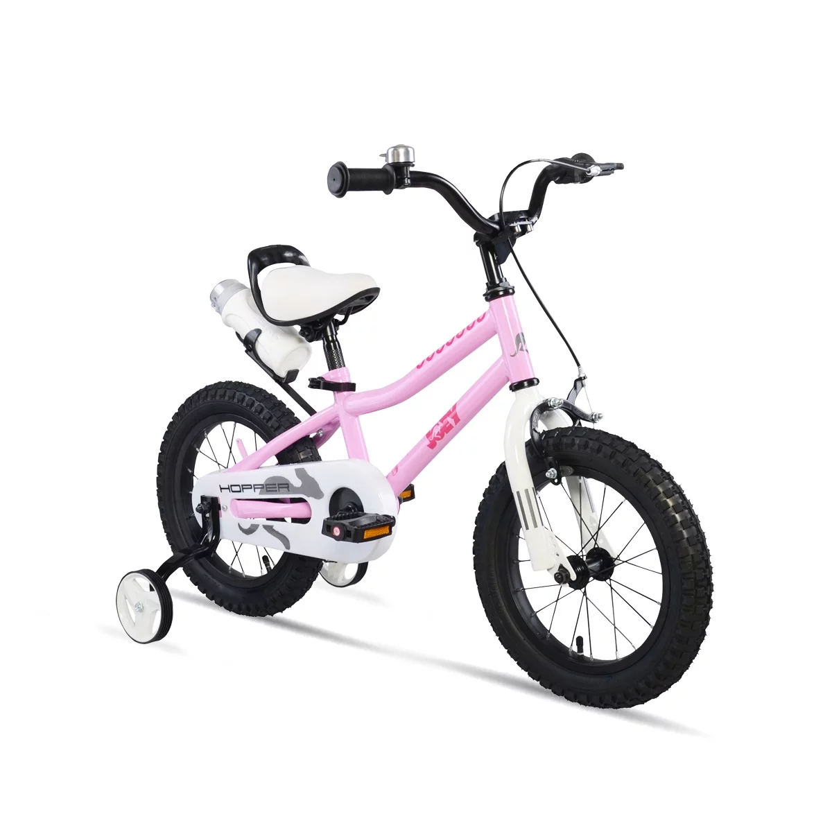 Joey Hopper 14 Inch Easy Assembly Kid's Bicycle, Bell Included, Pink