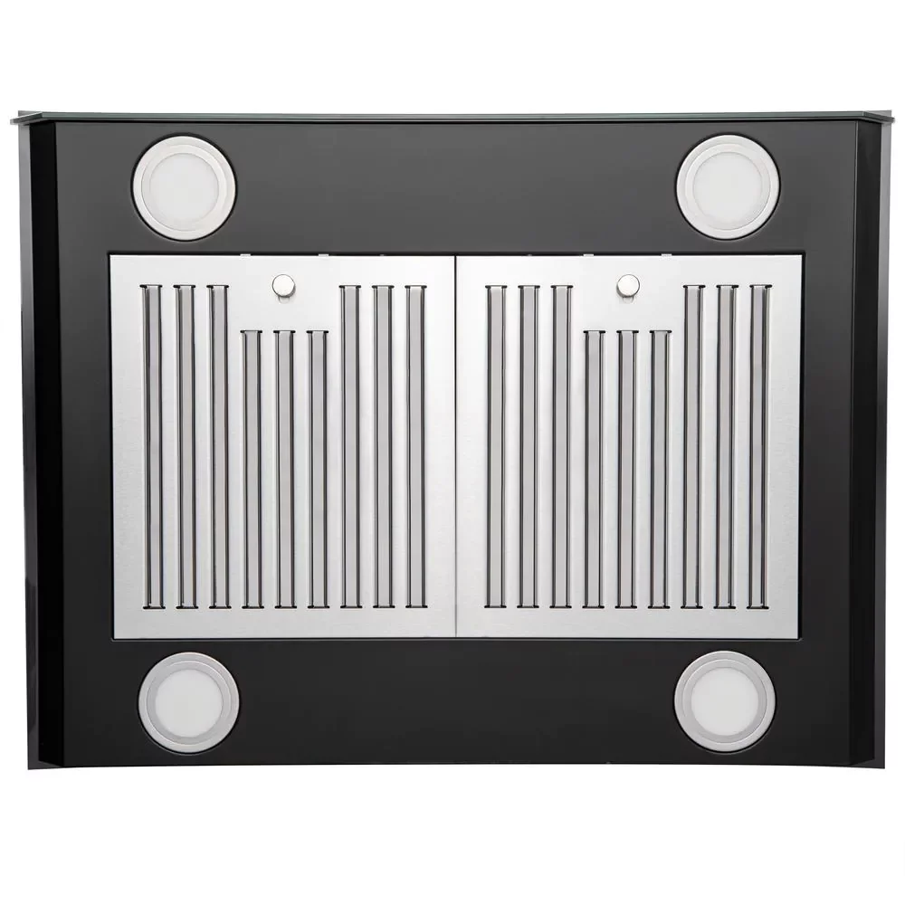 Tieasy Range Hood 36 inch Island Mount Range Hood 900 CFM Kitchen Digital Panel 3-Speed