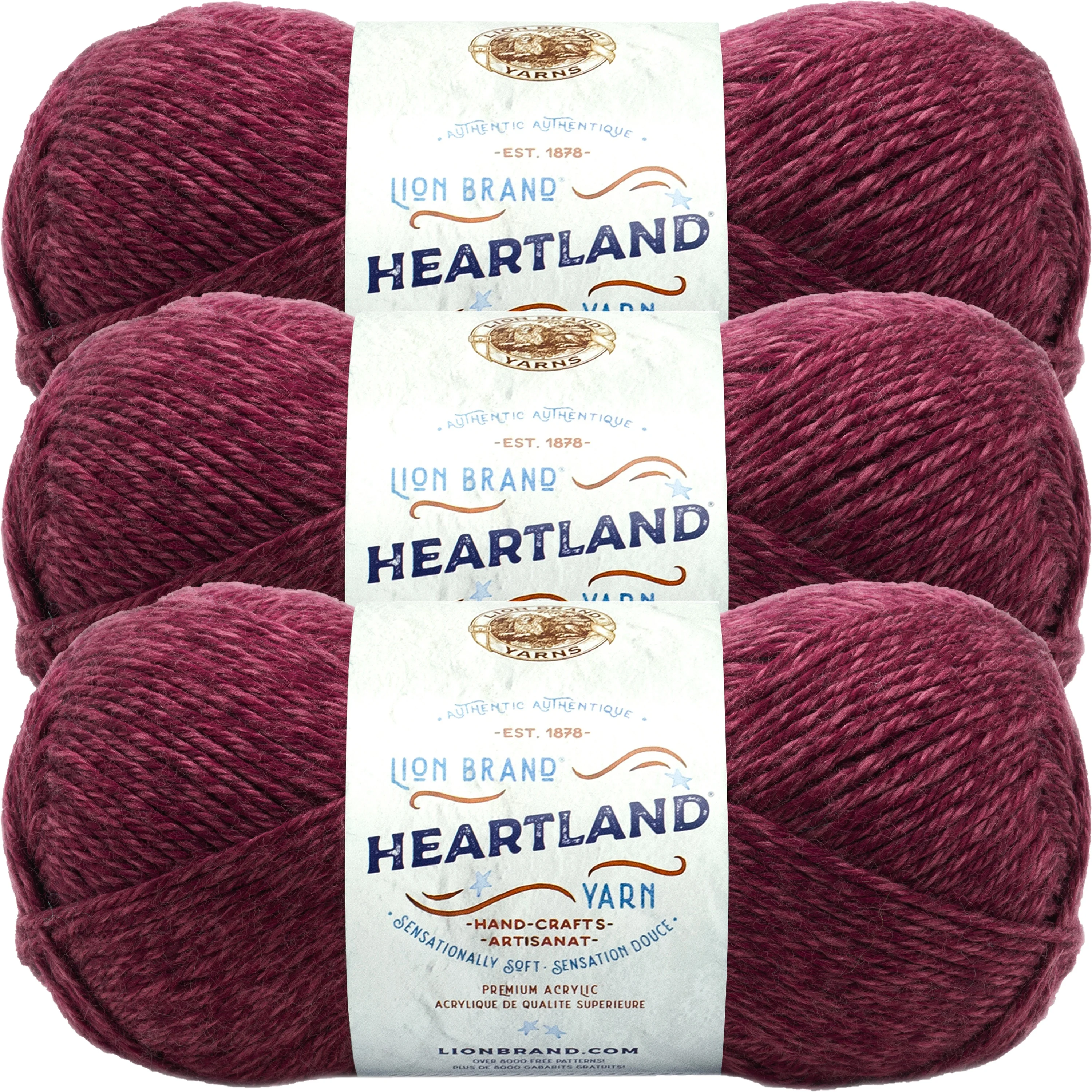 Lion Brand Heartland Yarn-Badlands, Multipack Of 3
