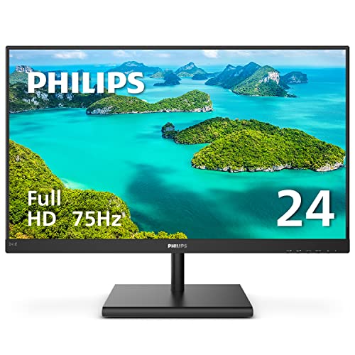 PHILIPS 22 inch Class Thin Full HD (1920 x 1080) Monitor, 100Hz Refresh Rate, VESA, HDMI x1, VGA x1, LowBlue Mode, Adaptive Sync, 4 Year Advance Replacement Warranty, 221V8LB