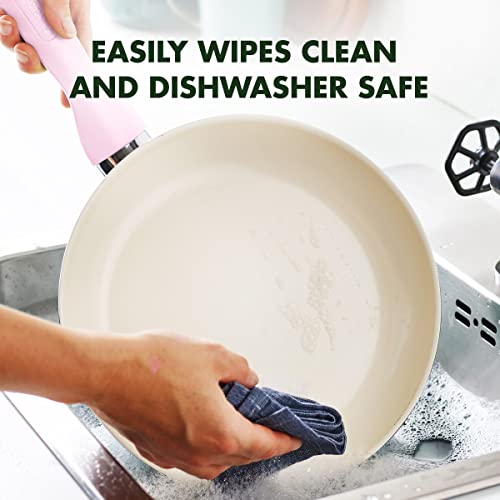 GreenPan Rio 16 Piece Cookware Pots and Pans Set, Hard Anodized Healthy Ceramic Nonstick PFAS-Free, Bakelite Handles, Frypans, Saucepan, Saute Pan, Stock Pot, Kitchen Tools, Dishwasher Safe, Black