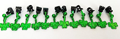 Beardaments Beard Ornaments for Men St. Patrick's Day Beard Baubles - Easy and Secure Mini Clips for All Day Grip - Fun Beard Accessories for Men - 12 pcs