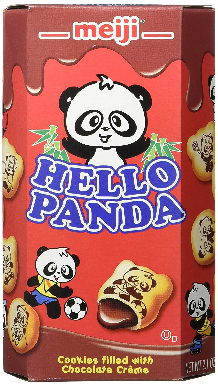 Meiji Hello Panda Cookie, Chocolate, 2.1 Ounce (Pack of 10)