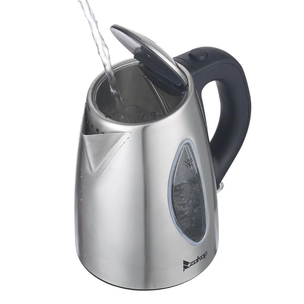 SamyoHome 1.8L Stainless Steel Electric Kettle, Silver
