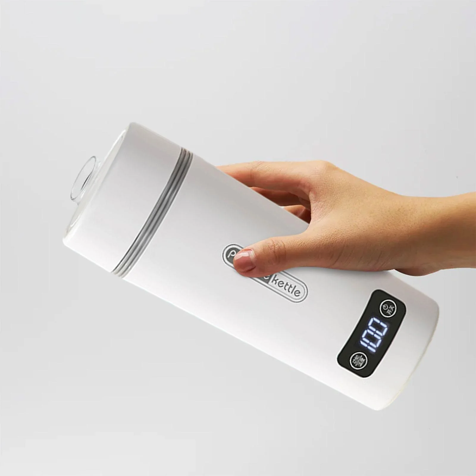 Portable Heating Kettle Multipurpose Coffee Kettle for Hotel Parties Camping white