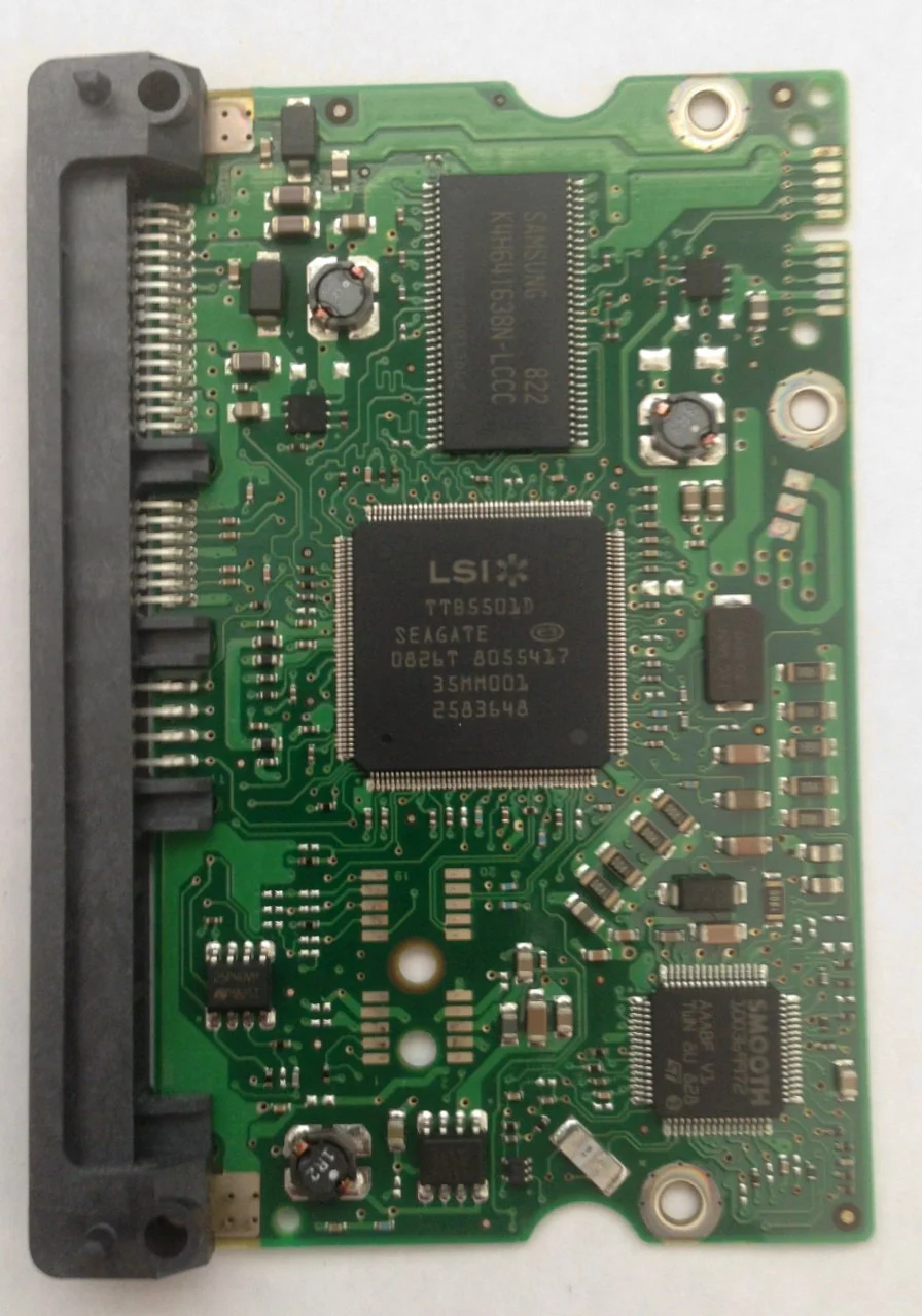 PCB ST3500820AS Seagate F/W: LV11 P/N: 9BX134-276 100466725 REV A