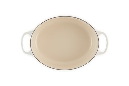 Le Creuset Enameled Cast Iron Signature Oval Dutch Oven, 6.75 qt., Meringue