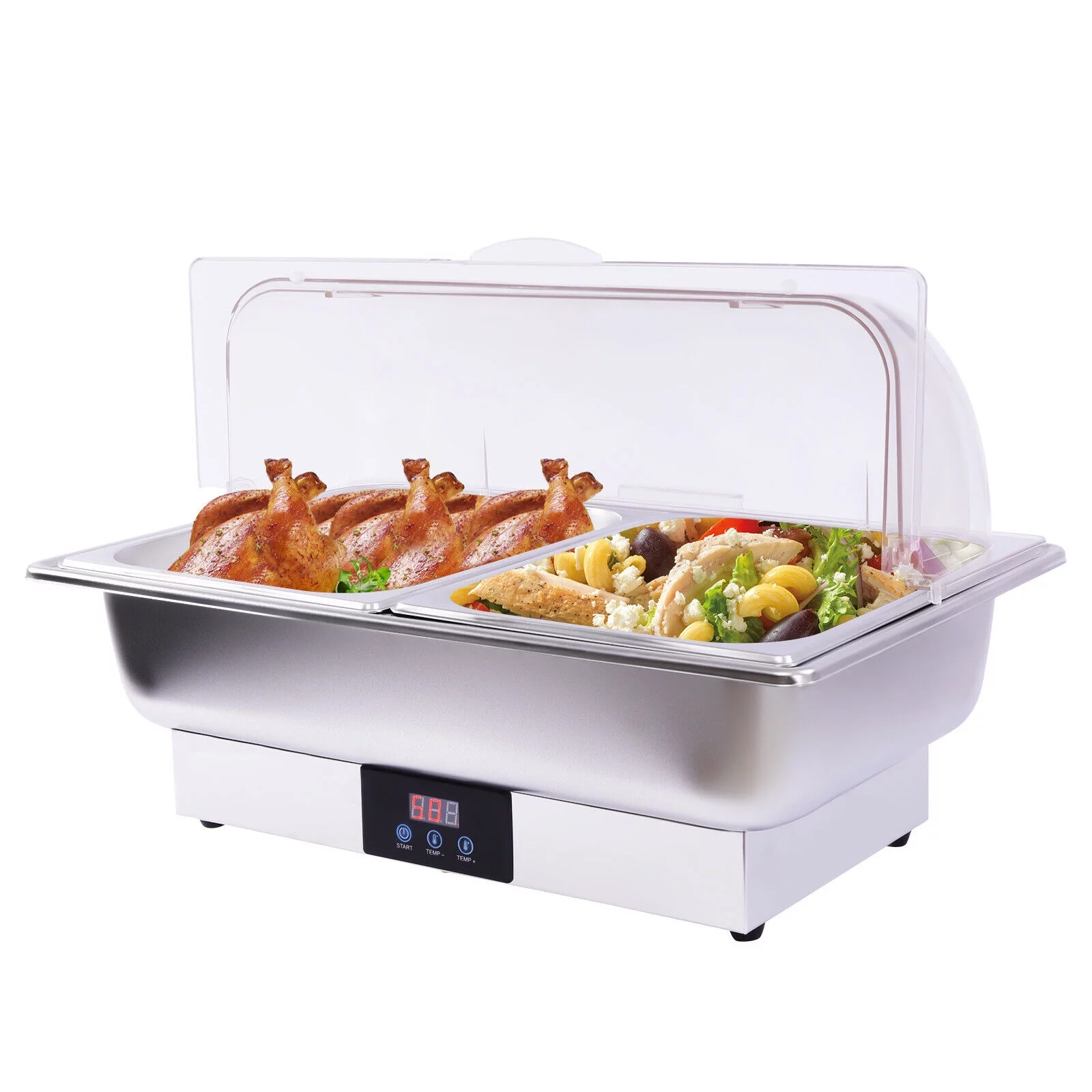 Chafing Dish Buffet Set Electric Food Warmer Hot Plate for Catering Buffets Parties