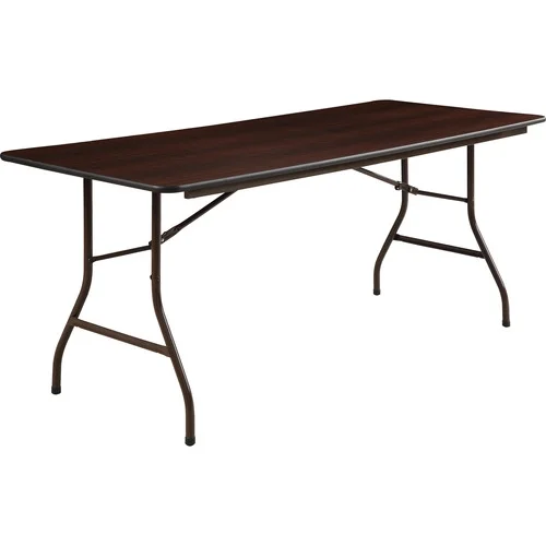 Lorell Economy Folding Table Melamine Rectangle Top - 72