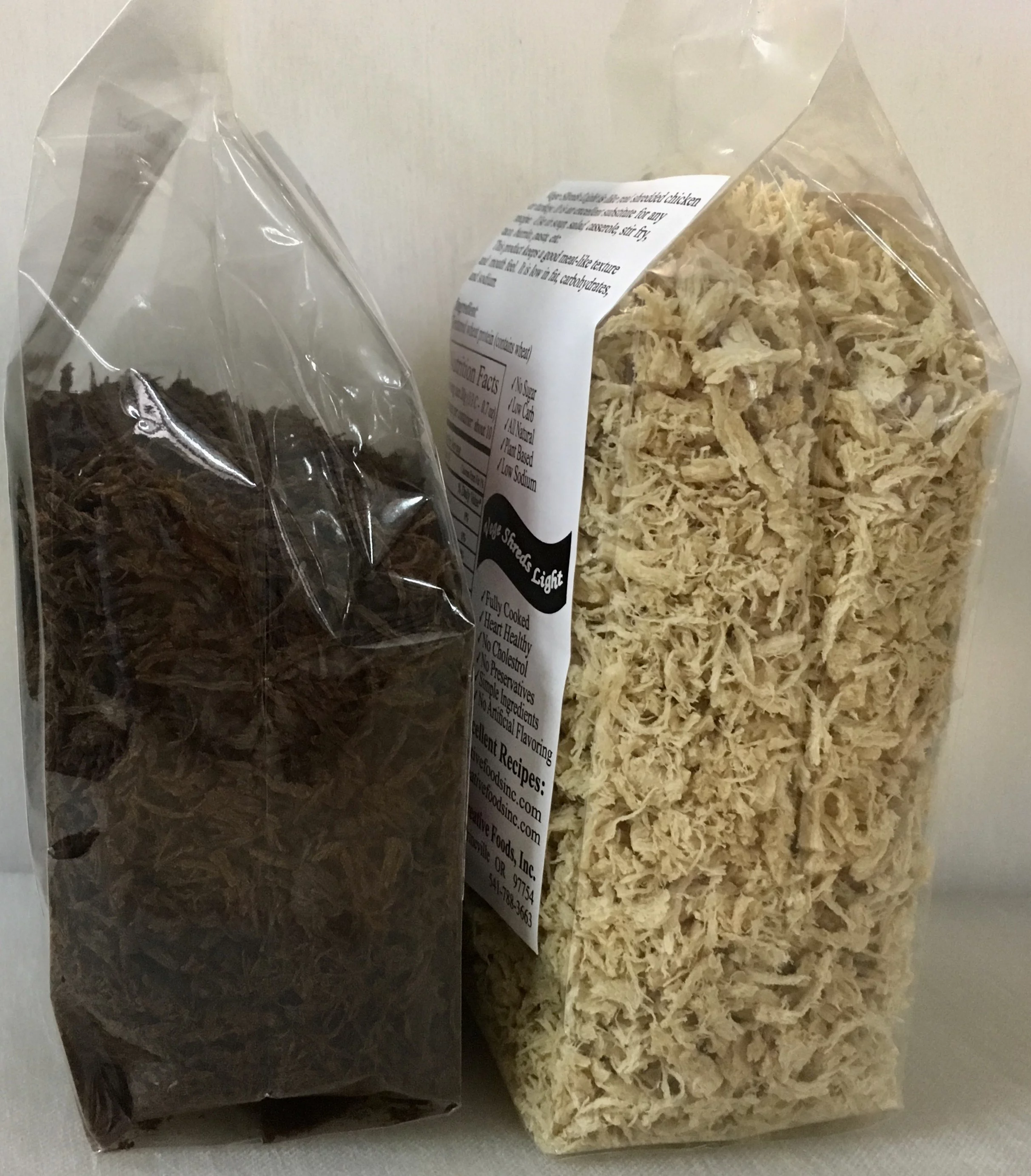 Vege Shreds Mixed Light & Dark, Veggie Meat, Shredded Beef, Shredded Chicken, 2 - 7 oz. bags, FREE Shipping