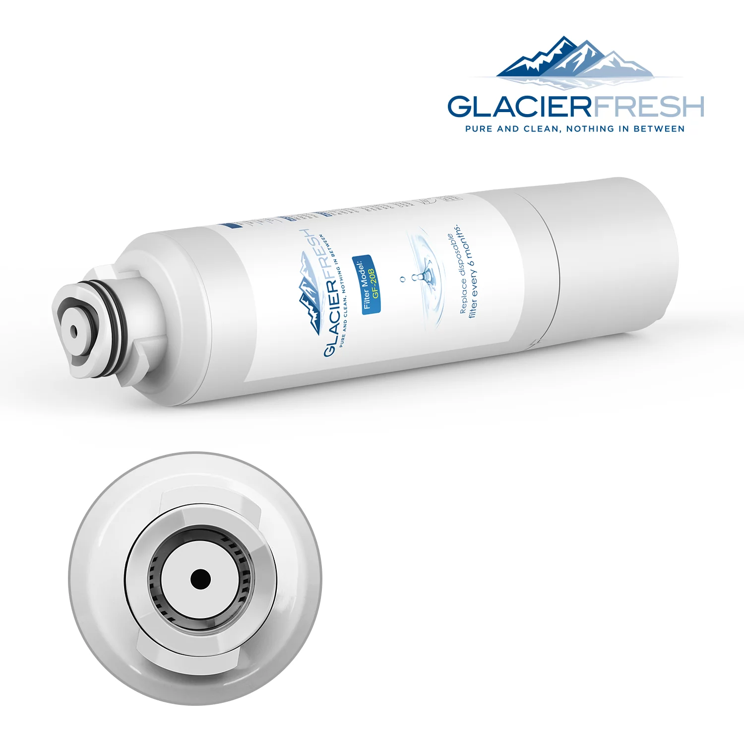 GLACIER FRESH DA29-00020B Refrigerator Water Filter Compatible with DA29-00020A/B,3 Pack