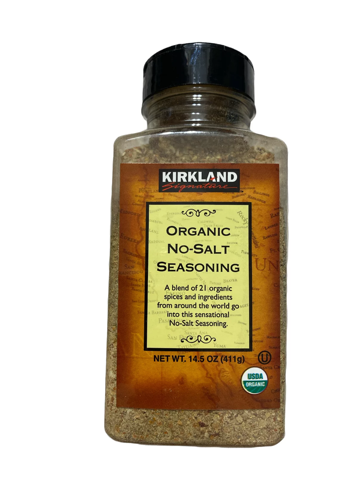 Kirkland Signature Organic No- Salt Seasoning, 14.5 Ounce, USA Organic Pack of 2