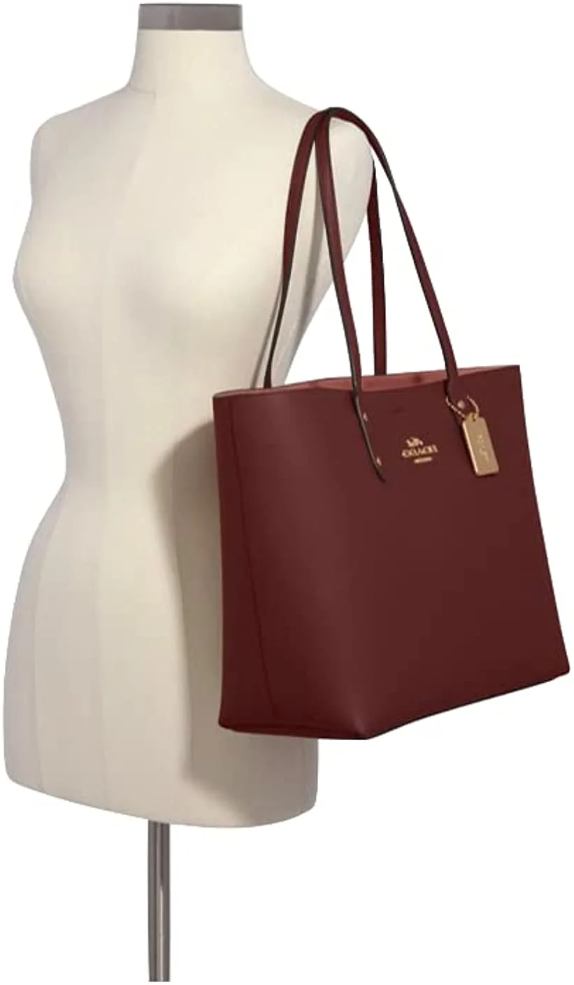 Coach Town Tote in IM/Wine
