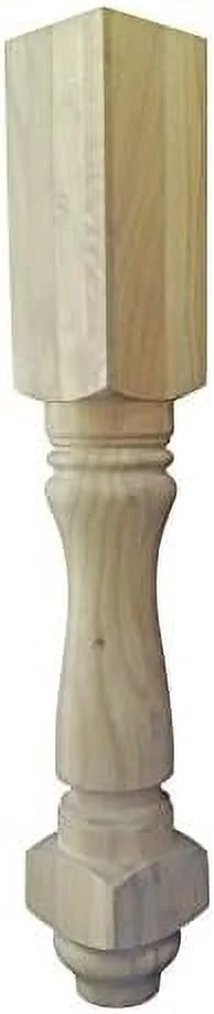 Unfinished Farmhouse Kitchen Island Or Counter Height Table Legs- Single Leg