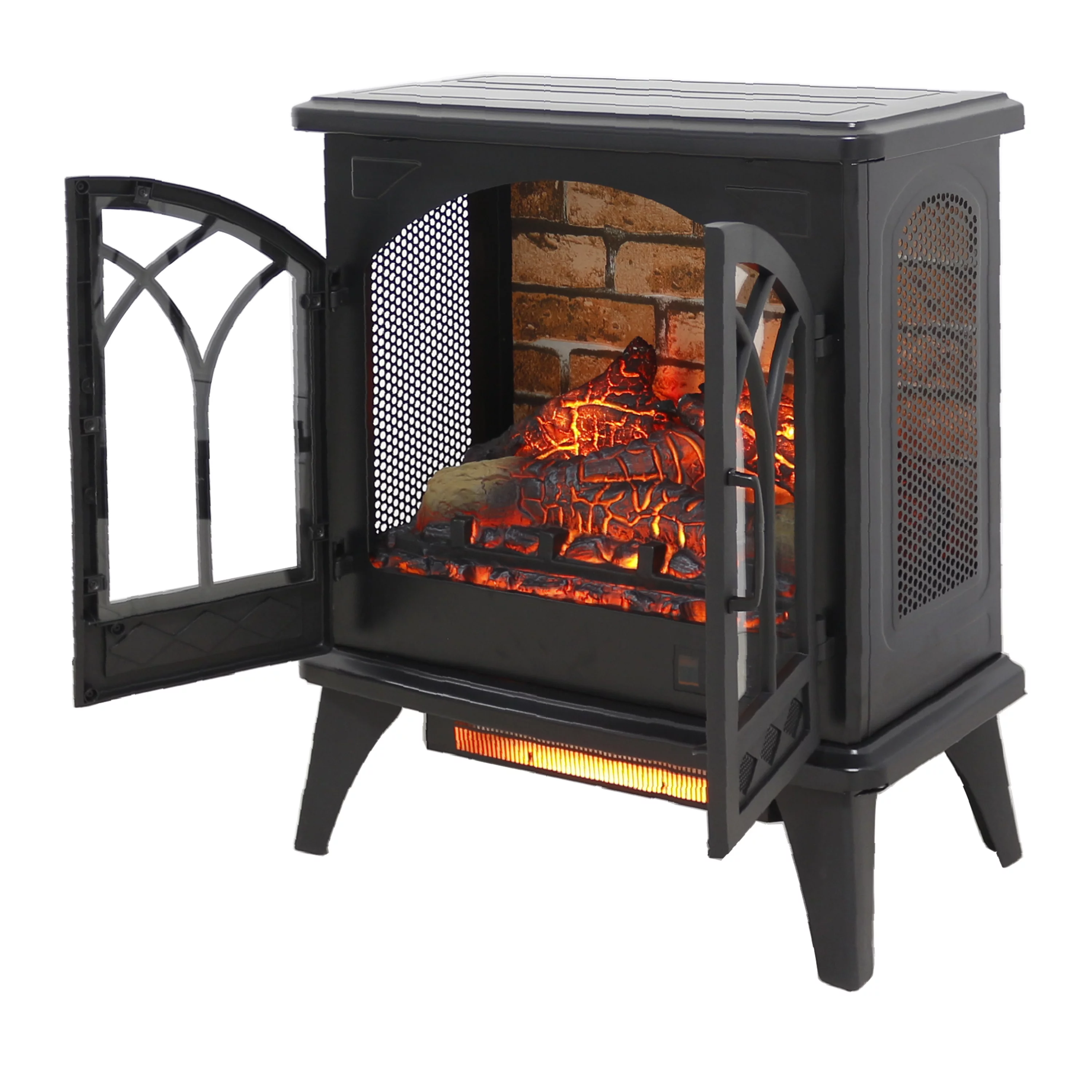CoSoTower 24 Inch 3D Infrared Electric Stove with Remote Control