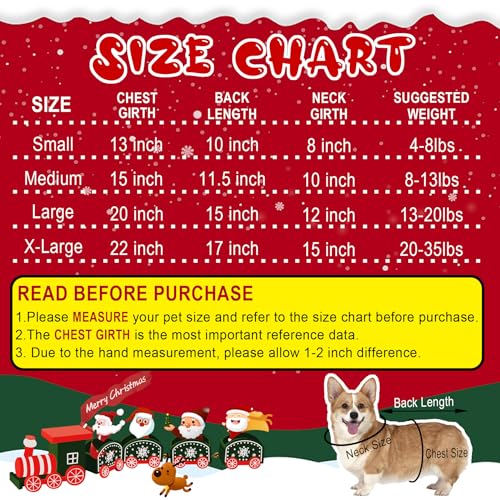 3 Pack Dog Christmas Sweater, GOYOSWA Dog Christmas Outfit Holiday Sweater Santa Reindeer Snowman Knitted Sweaters for Small Medium Large Dogs Pets (Medium)