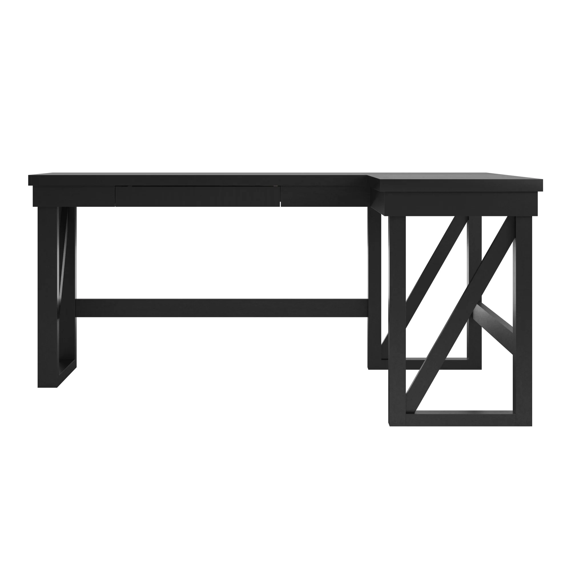 Ameriwood Home Crestwood Lift Top L Desk in Black