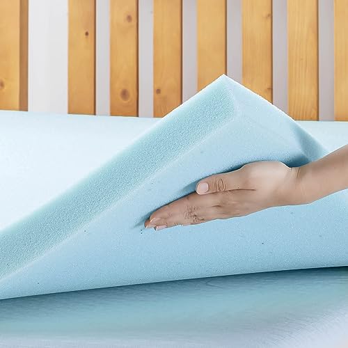 Best Price Mattress 3 Inch Ventilated Memory Foam Mattress Topper, Cooling Gel Infusion, CertiPUR-US Certified, Dorm Essentials, Queen