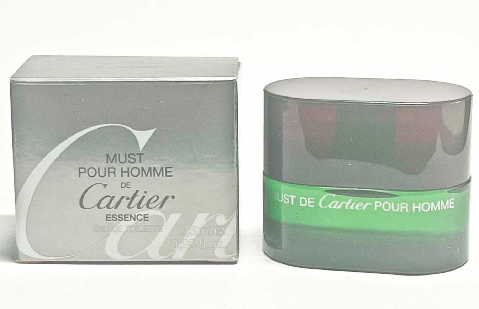 MUST DE CARTIER ESSENCE * Cartier 0.25 oz / 7.5 ml Miniature EDT Men Splash