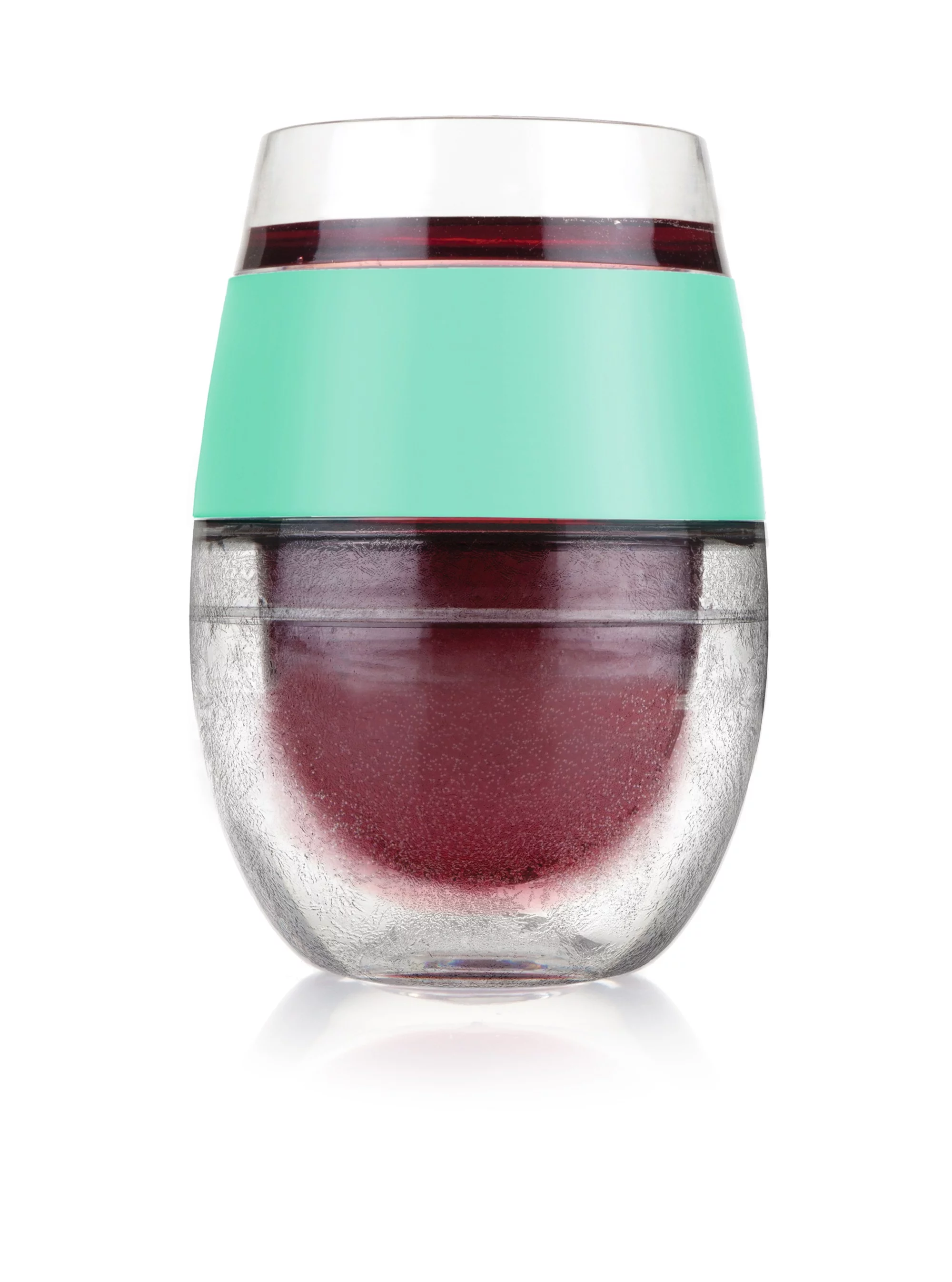 Host Wine Freeze Cup - Plastic Double Wall Insulated Freezable Tumbler, Mint