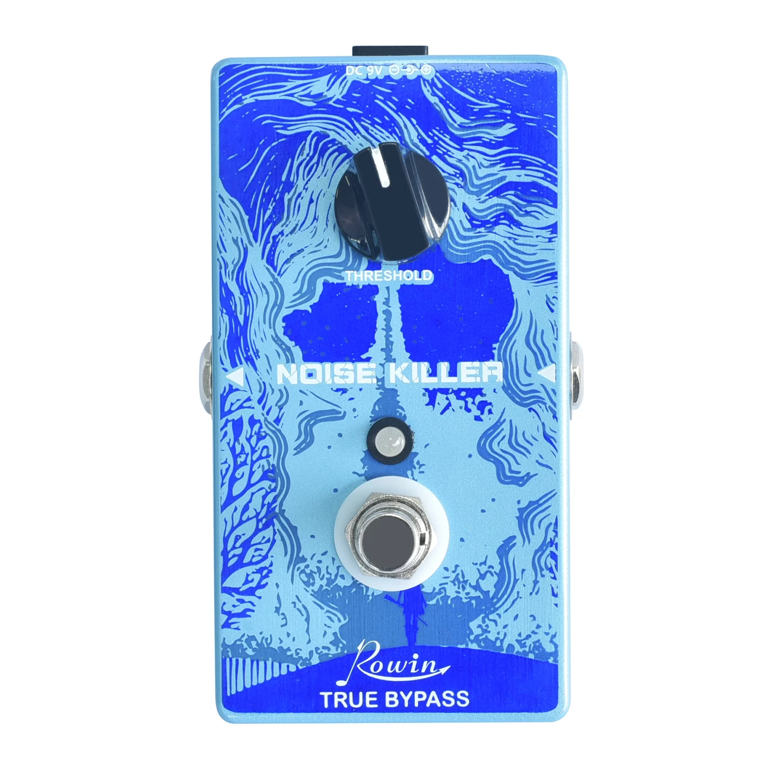 Rowin RE-03 降噪效果器 蓝色 Rowin RE-03 Effect Pedal True Bypass Noise Gate Guitar Effect Pedals with Threshold Control Knob for Electric Guitar Bass