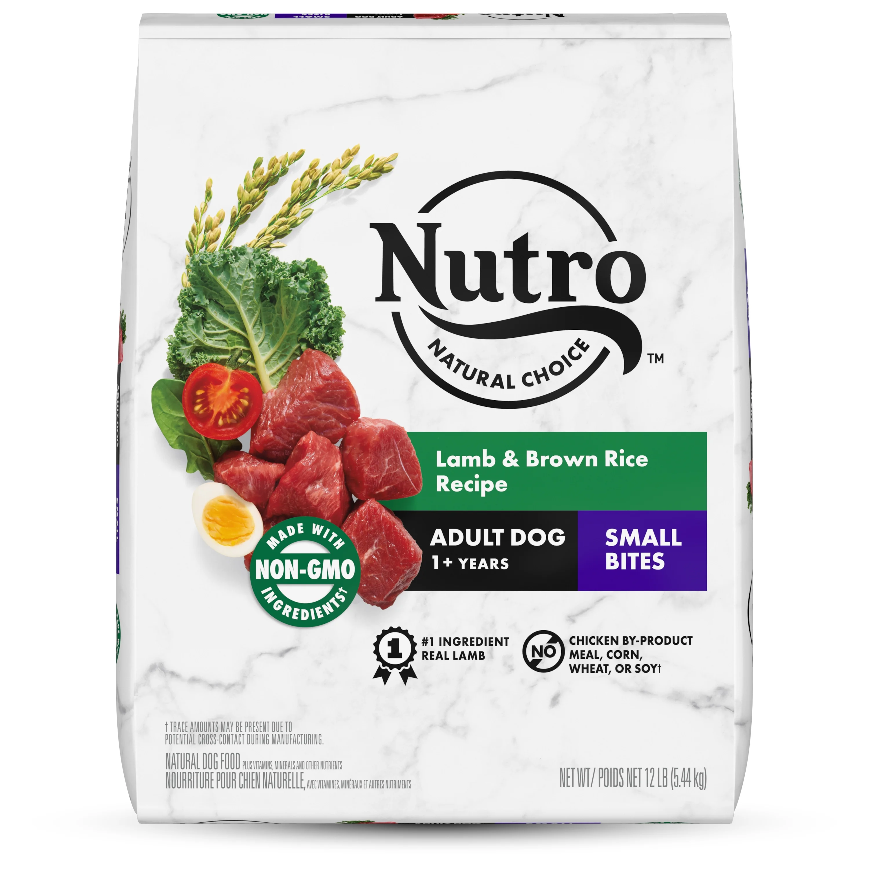 Nutro Natural Choice Lamb & Brown Rice Dry Dog Food for Adult Dogs of All Sizes, 12 lb. Bag