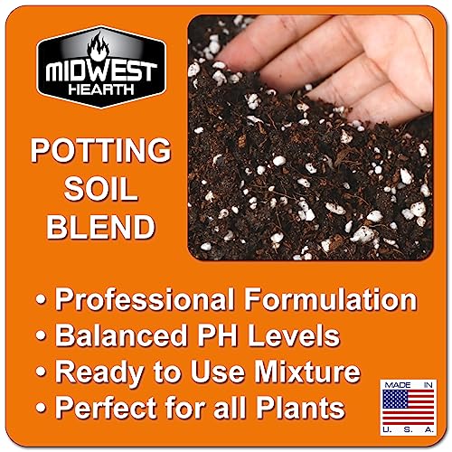 Premium Potting Soil Mix with Peat Moss, Vermiculite, Perlite (Made in USA) (8 Dry Quarts)