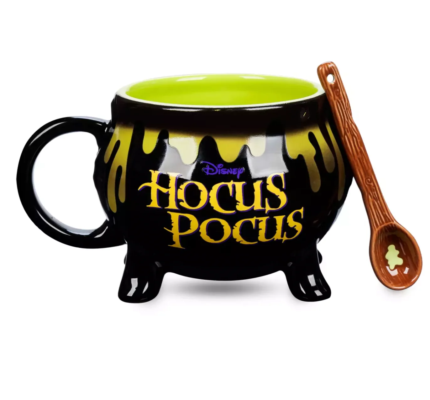 Disney Halloween Hocus Pocus Color Changing Trouble is Brewing Mug w Spoon New