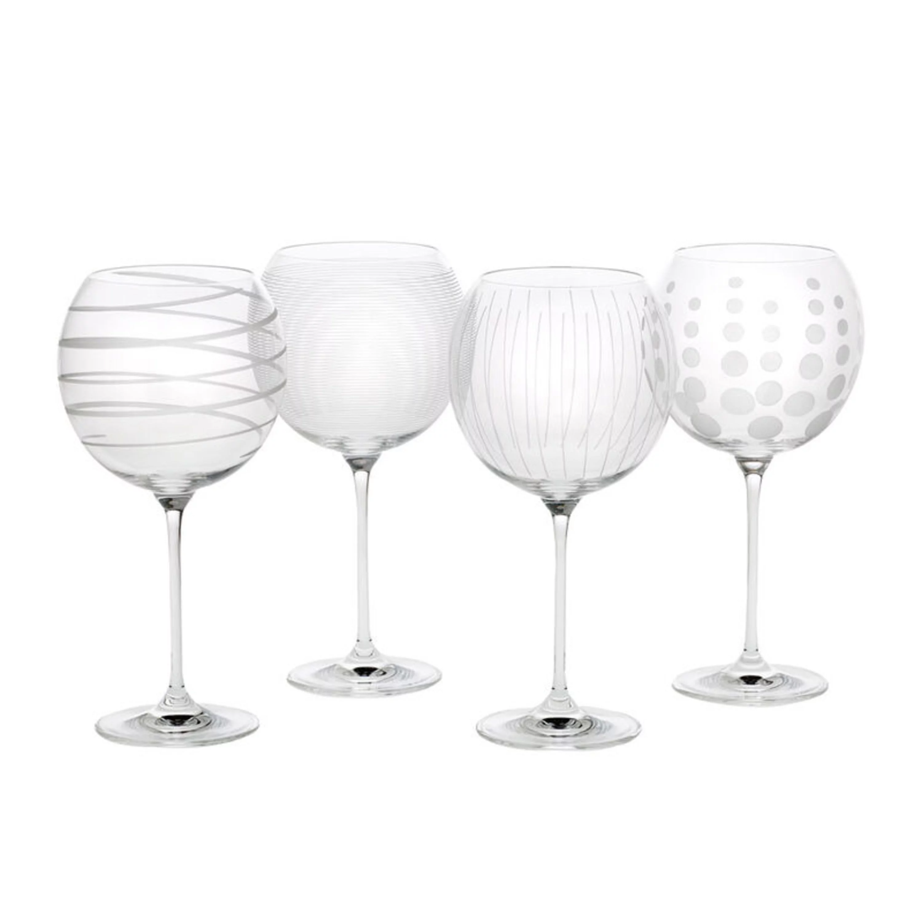 Mikasa Cheers 24.5-Ounce Balloon Goblet Glasses, Service for 4